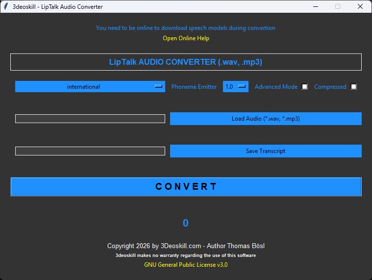 liptalk windows audioconverter app screenshot