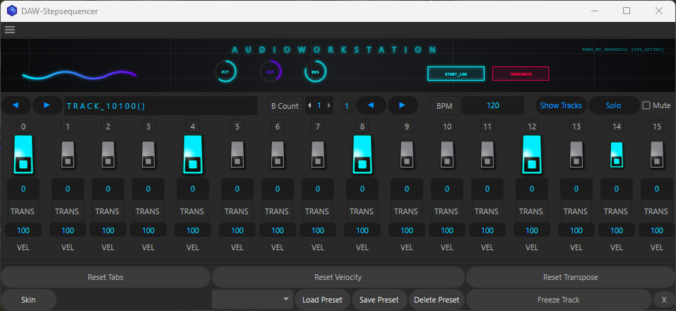 Sound Studio Step Sequencer