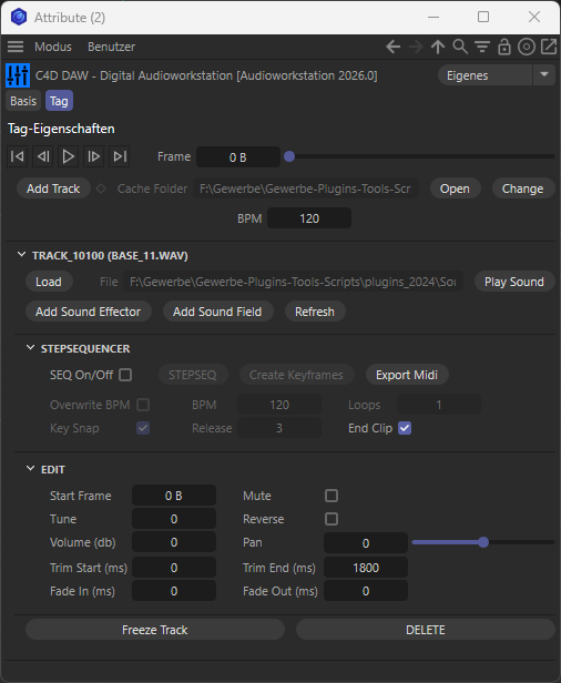 Attribute Manager GUI