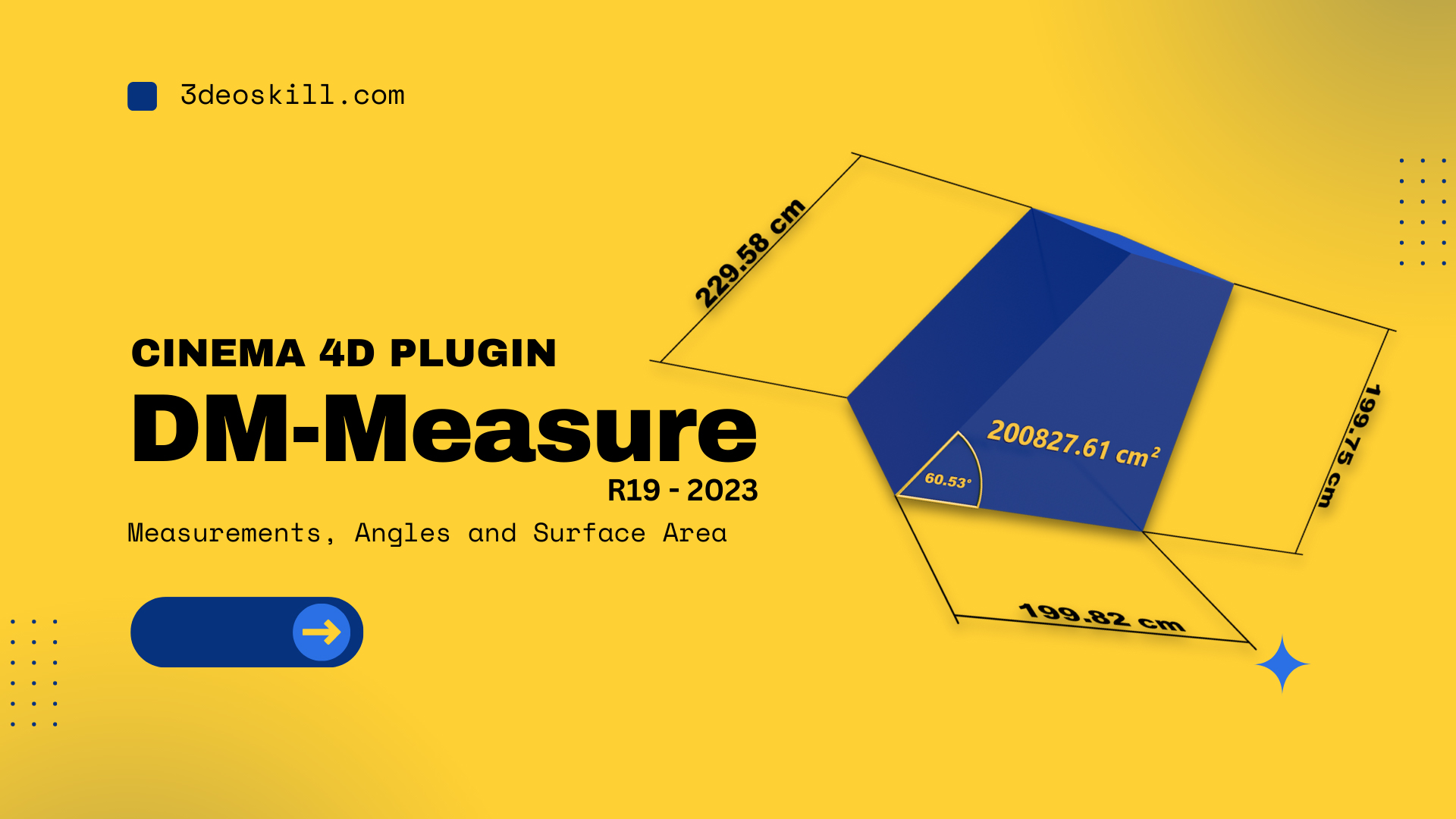Cover image for the DM-Measure plugin for Cinema 4D