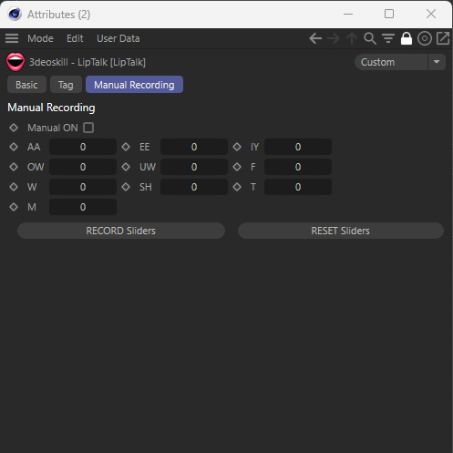Gui Manual Recording